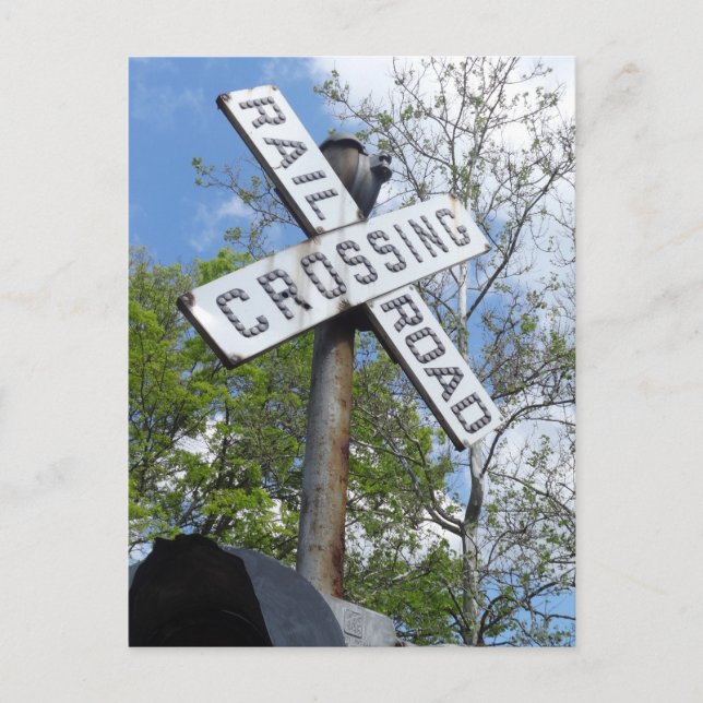 Railroad Crossing Postcard (Front)