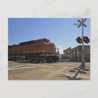 Railroad Crossing Postcard