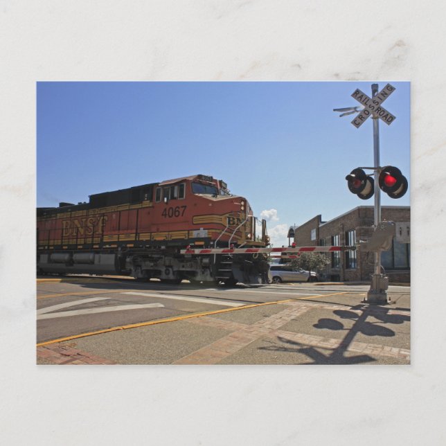 Railroad Crossing Postcard (Front)