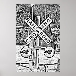 Railroad Crossing poster