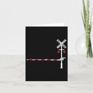 Railroad Crossing Rrier Sign Halloween Costume Diy Card