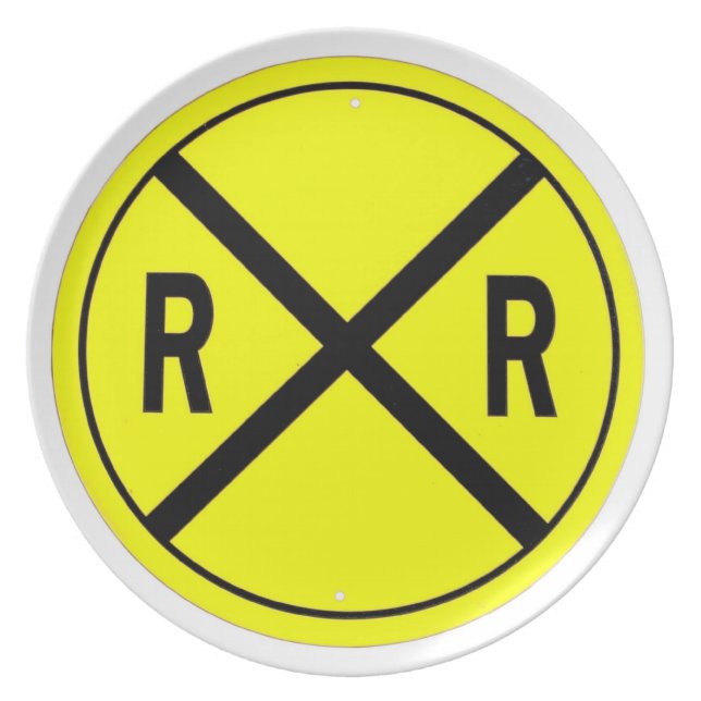 Railroad Crossing Sign Plate (Front)