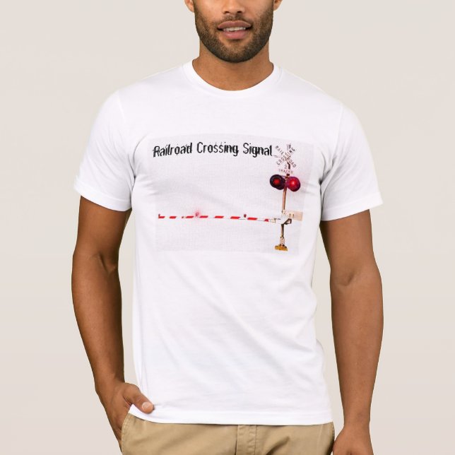 Railroad Crossing Signal Gate T-Shirt (Front)