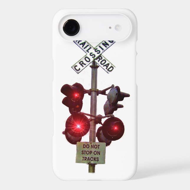 Railroad Crossing Signals Case-Mate iPhone Case (Back)