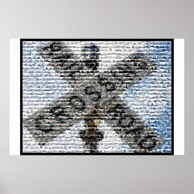 Railroad Crossing Train montage Poster (Front)