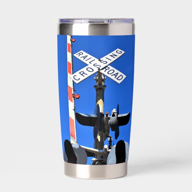 Railroad Crossing With Gate Insulated Tumbler (Front)