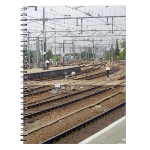 Railroad lines photo notebook