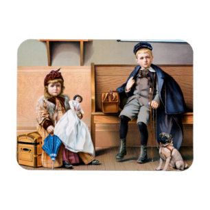 RAILROAD POSTER, 1898 MAGNET