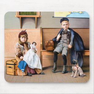 RAILROAD POSTER, 1898 MOUSE PAD