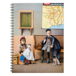 RAILROAD POSTER, 1898 NOTEBOOK