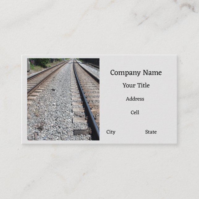 Railroad Rail  Business Card (Front)