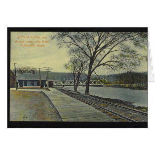 Railroad Station Greeting Card