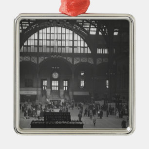 Railroad Station Metal Tree Decoration