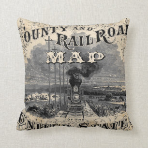 Railroad Throw Pillow