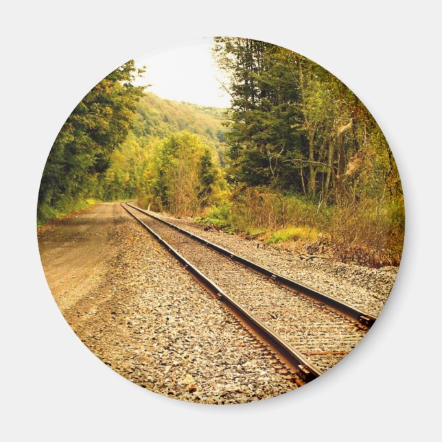 railroad tracks magnet (Front)