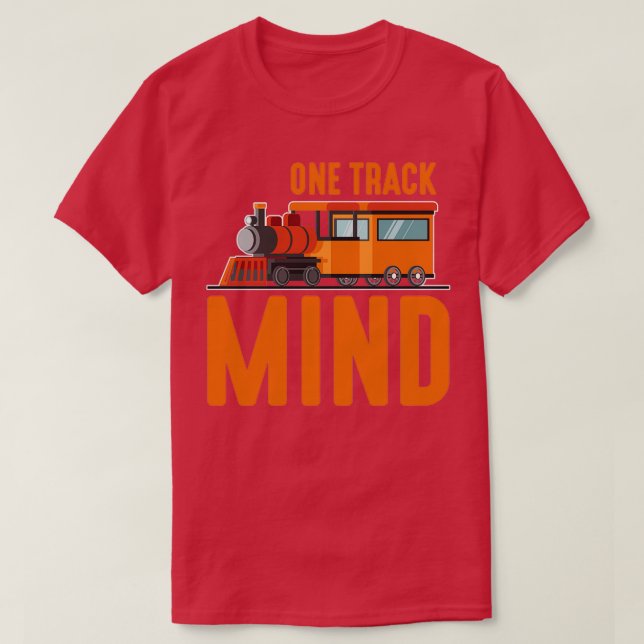 Railroad Train Lover Locomotive steam engine T-Shirt (Design Front)