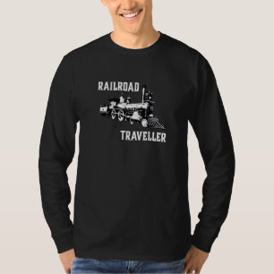 Railroad Traveller Steam Train Locomotive Enginee T-Shirt