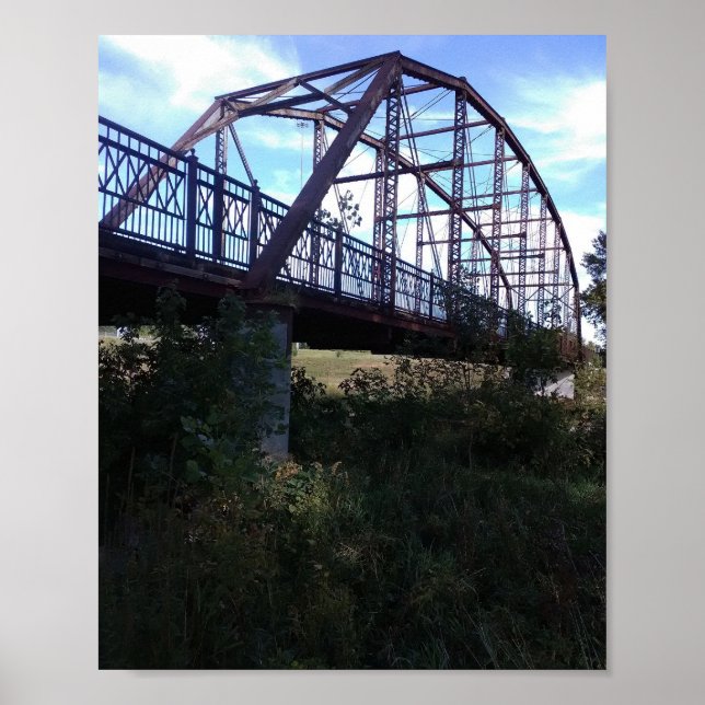 Railroad Trestle Bridge Poster (Front)
