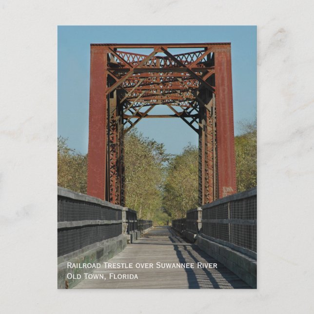 Railroad Trestle Postcard (Front)
