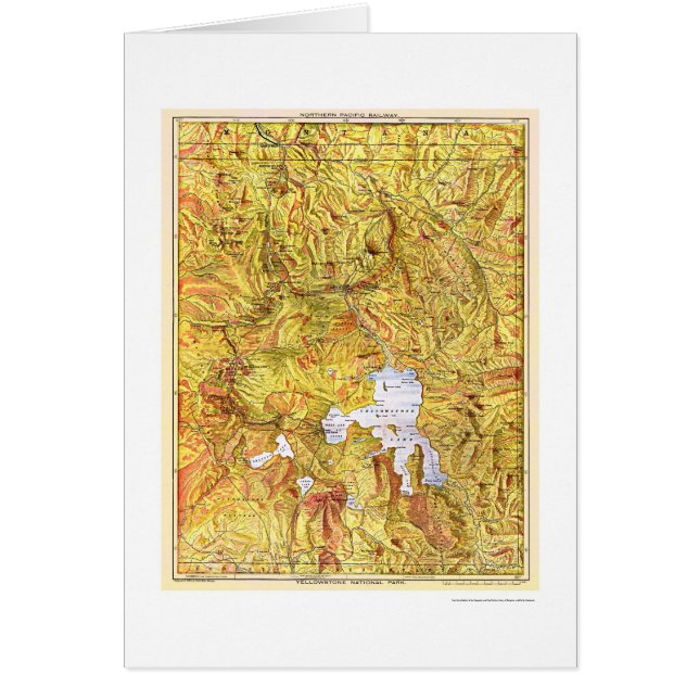 Railroad Yellowstone Map 1903 (Front)