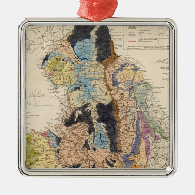 Railroads in England Metal Tree Decoration (Front)