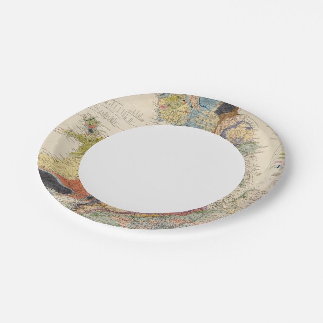 Railroads in England Paper Plate (Angled)