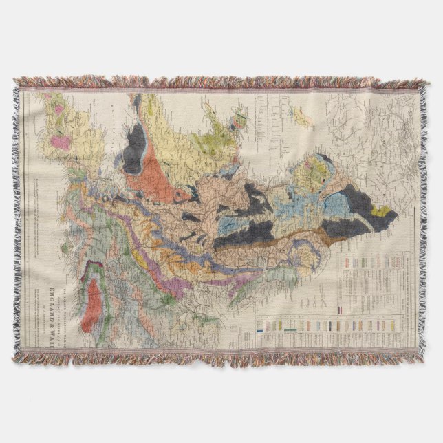 Railroads in England Throw Blanket (Front)