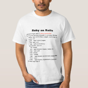 rails g controller (Ruby on Rails) T-shirts
