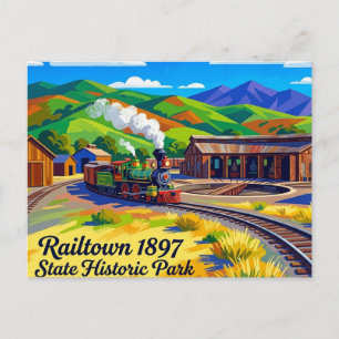 Railtown 1897 State Historic Park California Postcard