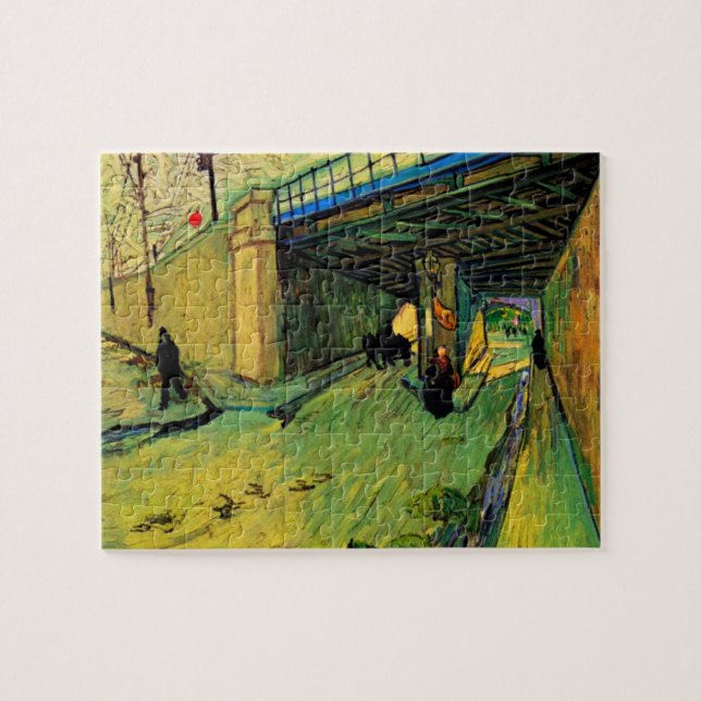 Railway Bridge over Montmajour by Vincent van Gogh Jigsaw Puzzle (Horizontal)
