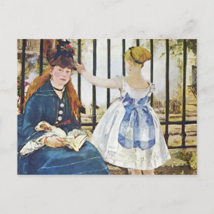 Railway by Edouard Manet Postcard