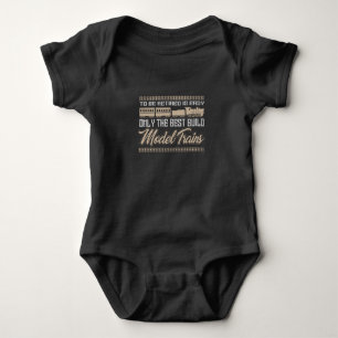 Railway Engine Driver Model Railroad Baby Bodysuit