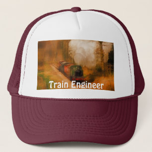 Railway Enthusiast Steam Train Engineer Hat Series
