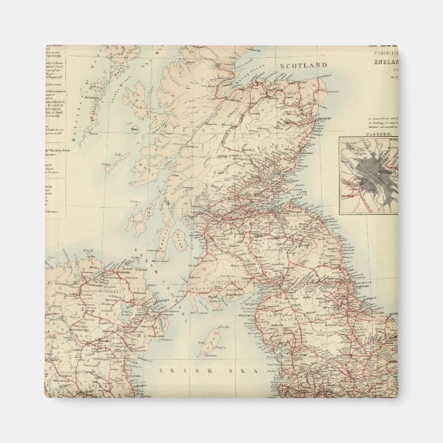 Railway Map of the British Isles Magnet (Front)