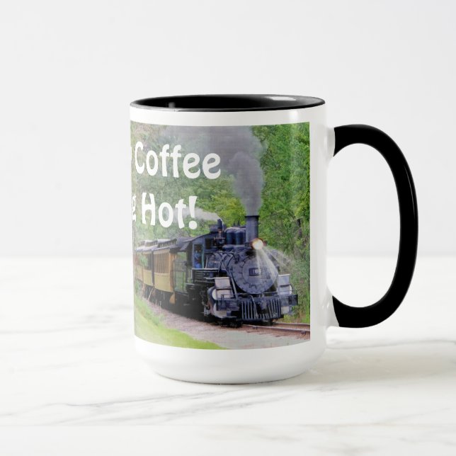 Railway Steam Train for Trainspotters Art I Mug (Right)