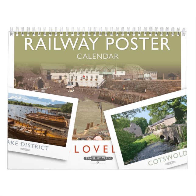 Railway Style Poster Calendar 2023 (Cover)