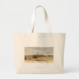 Railway Town on the Prairie Large Tote Bag