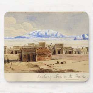 Railway Town on the Prairie Mouse Pad