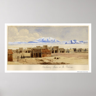 Railway Town on the Prairie Poster