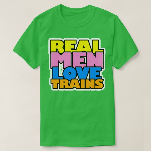 Railway Train Rails Gift Idea T-Shirt (Design Front)