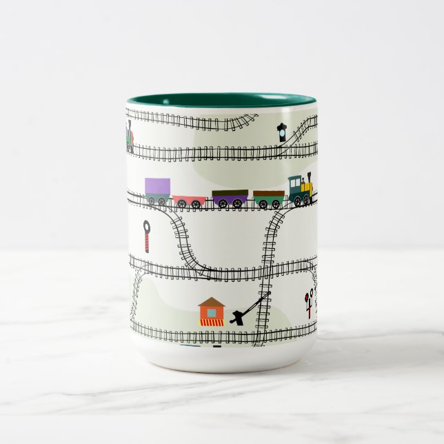 Railway Two-Tone Coffee Mug (Center)