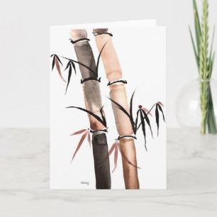 Rain Bamboo Card