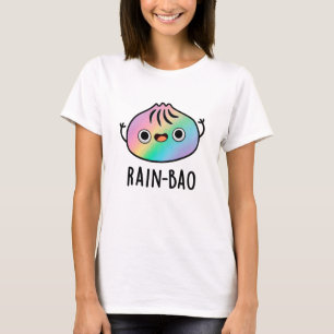Rain-bao Funny Rainbow Dimsum Bao Pun T-Shirt