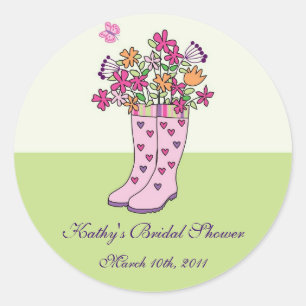 Rain Boots Favour Sticker