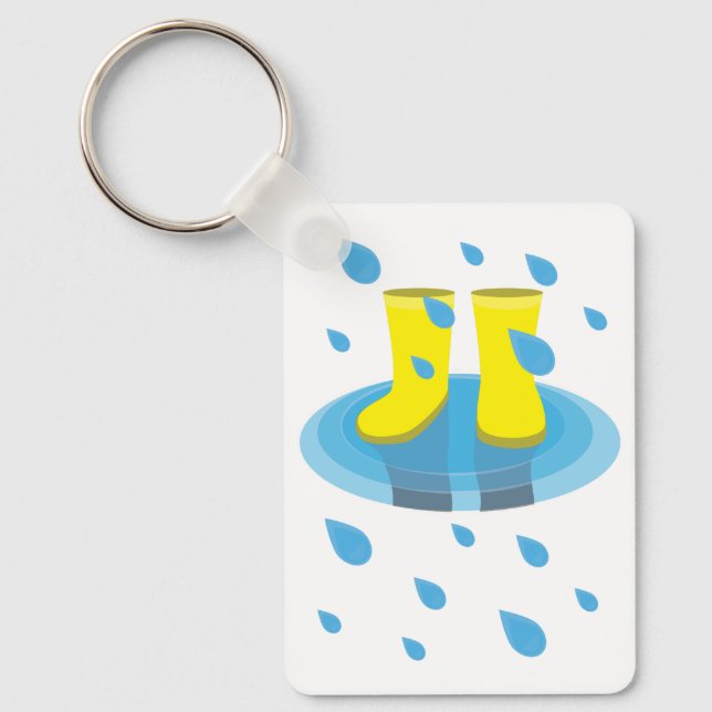 Rain Boots Key Ring (Front)