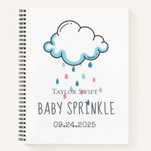 Rain Cloud Girl Gift List Notebook