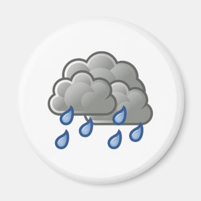 Rain Clouds Magnet (Front)