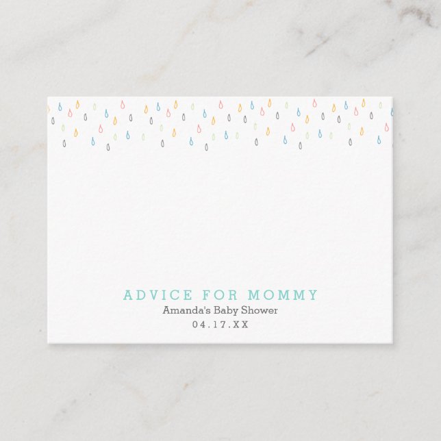 Rain Clouds | Mummy Advice Cards (Front)