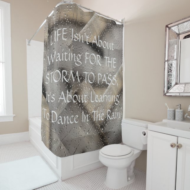 RAIN DANCE SHOWER CURTAIN (In Situ)