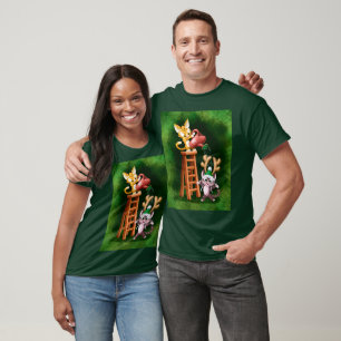 RAIN DEER CATS by Jeff Willis Art T-Shirt